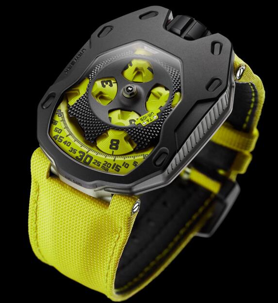 Replica Urwerk Watches for Sale—Exact Replica Urwerk UR-105 TA BLACK LEMON watches Replica Urwerk Watches for Sale—Exact Replica Urwerk UR-105 TA BLACK LEMON watches